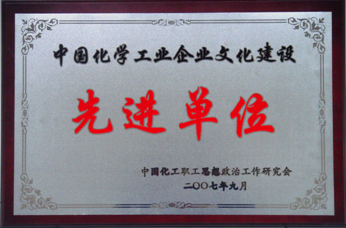 中國化學工業(yè)企業(yè)文化建設先進單位